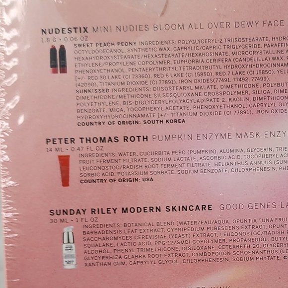 7 PC Nam Vo Glow Box Set Benefit Elemis Lancome Nudestix Sunday Riley Peter Roth - Picture 5 of 8
